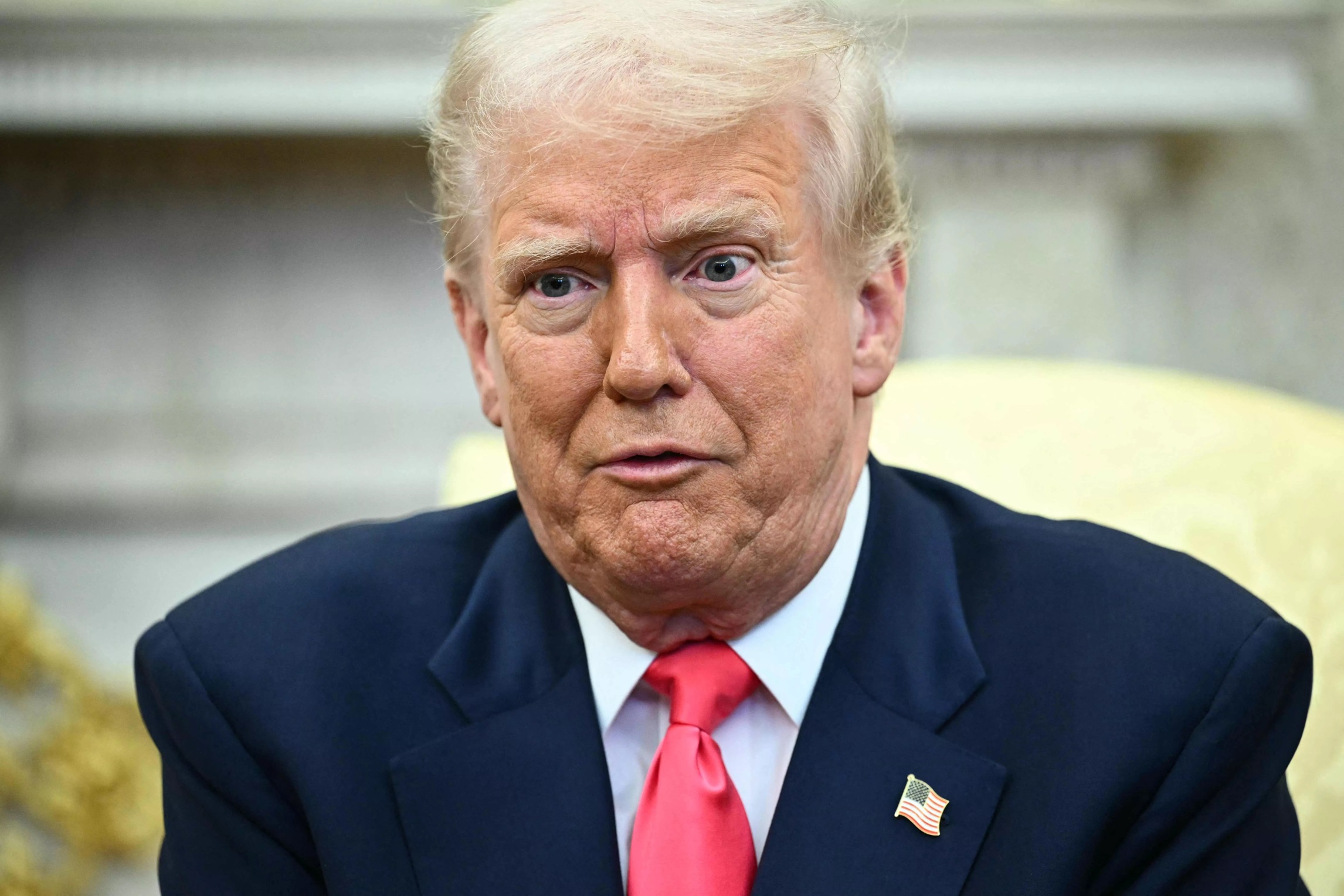 美国总统川普3月12日于白宫